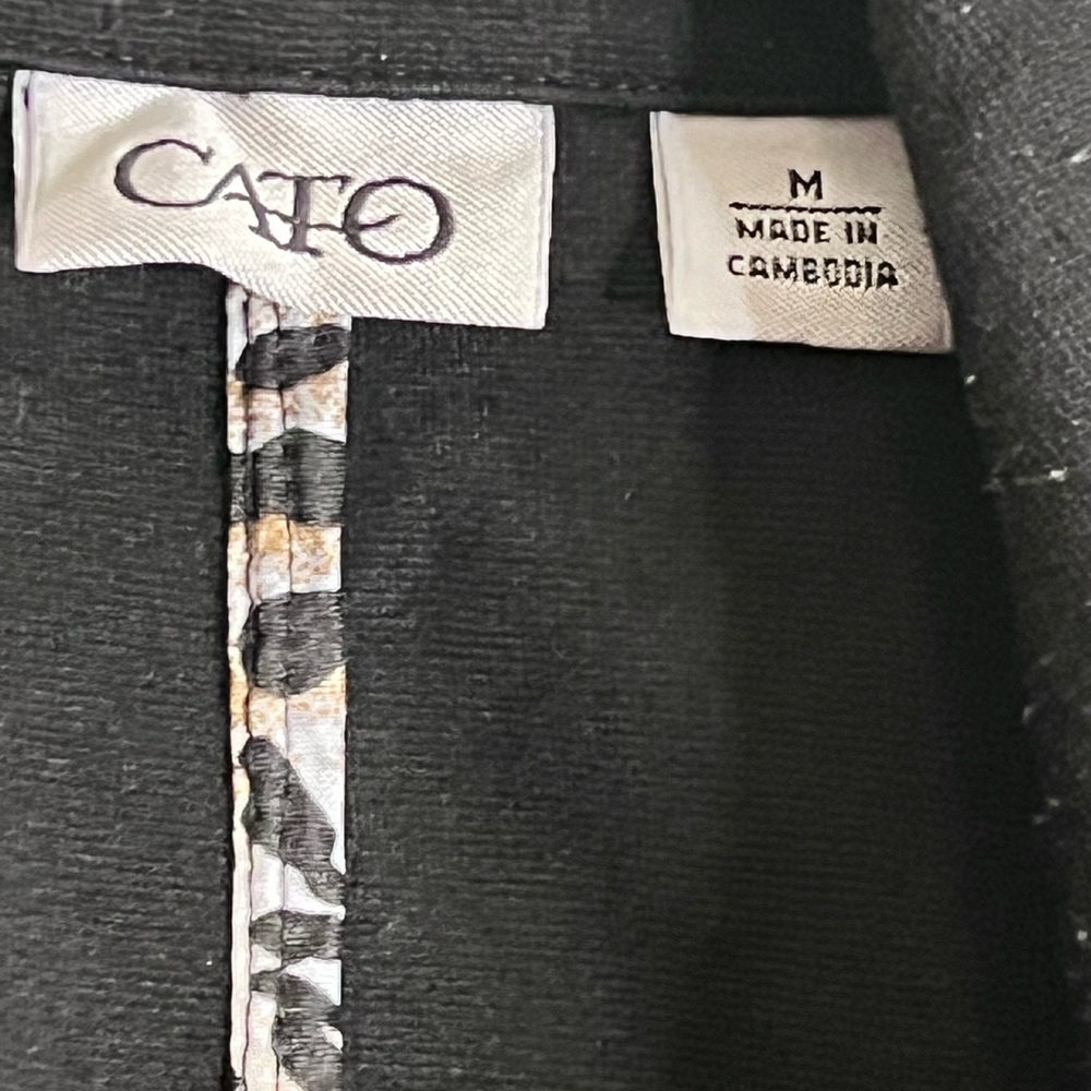 Cato black button up blazer size M - Picture 4 of 5